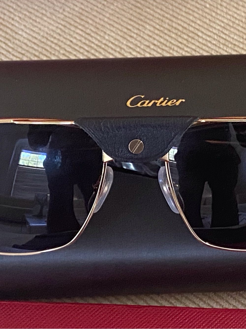 Cartier Sunglasses in Black and Gold